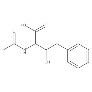 2-Acetamido-3-hydroxy-4-phenylbutanoic acid Structure