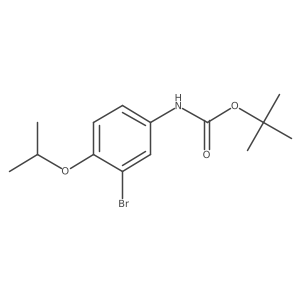 tert-butyl N-[3-bromo-4-(propan-2-yloxy)phenyl]carbamate结构式