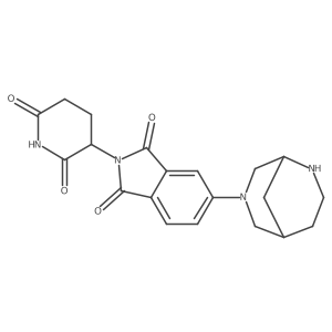 5-{2,7-diazabicyclo[3.3.1]nonan-7-yl}-2-(2,6-dioxopiperidin-3-yl)-2,3-dihydro-1H-isoindole-1,3-dione结构式