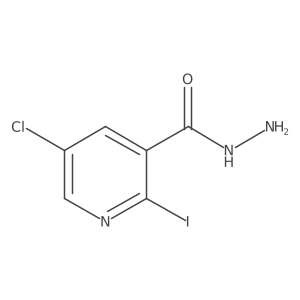 5-Chloro-2-iodonicotinohydrazide Structure