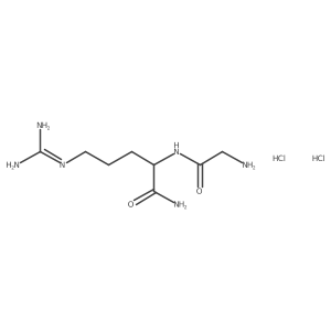H-Gly-Arg-NH 2 HCl Structure