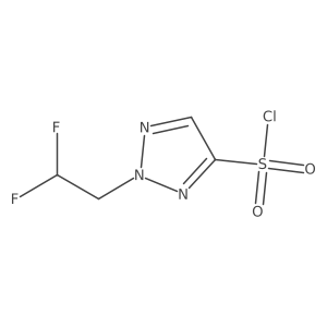 2-(2,2-difluoroethyl)-2H-1,2,3-triazole-4-sulfonyl chloride Structure
