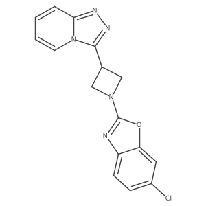 6-Chloro-2-(3-{[1,2,4]triazolo[4,3-a]pyridin-3-yl}azetidin-1-yl)-1,3-benzoxazole Structure