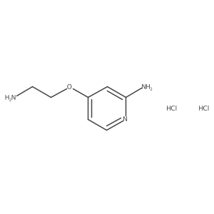 4-(2-Aminoethoxy)pyridin-2-aminedihydrochloride Structure