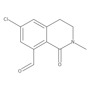 6-Chloro-1,2,3,4-tetrahydro-2-methyl-1-oxo-8-isoquinolinecarboxaldehyde Structure