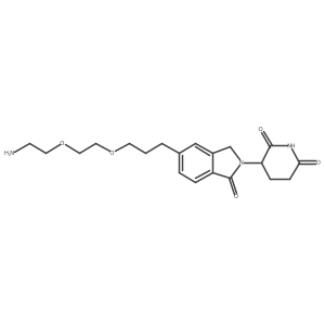 3-[5-[3-[2-(2-Aminoethoxy)ethoxy]propyl]-1-oxo-isoindolin-2-yl]piperidine-2,6-dione Structure