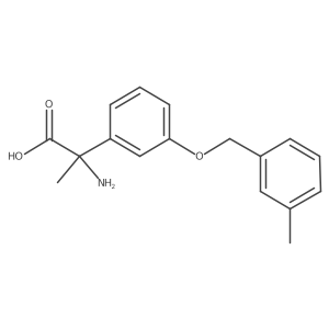 I+/--Amino-I+/--methyl-3-[(3-methylphenyl)methoxy]benzeneacetic acid Structure