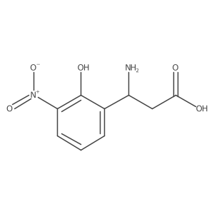 I(2)-Amino-2-hydroxy-3-nitrobenzenepropanoic acid结构式