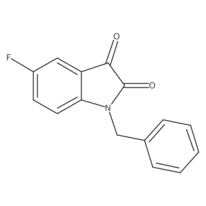 1-Benzyl-5-fluoroindoline-2,3-dione结构式