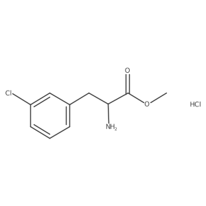 Methyl2-amino-3-(3-chlorophenyl)propanoatehydrochloride结构式