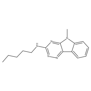 5-Methyl-N-pentyl-5H-1,2,4-triazino[5,6-b]indol-3-amine Structure