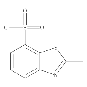 2-Methyl-7-chlorosulfonylbenzothiazole Structure