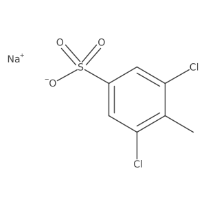 Sodium 3,5-dichloro-4-methylbenzene-1-sulfonate结构式