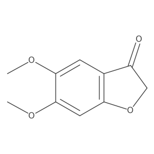 5,6-Dimethoxy-2,3-dihydro-1-benzofuran-3-one Structure