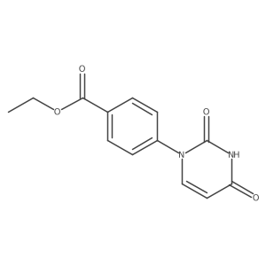 Ethyl 4-(2,4-dioxo-1,2,3,4-tetrahydropyrimidin-1-yl)benzoate结构式