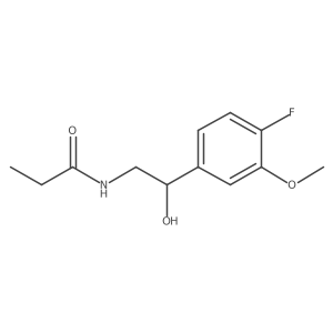 N-[2-(4-Fluoro-3-methoxyphenyl)-2-hydroxyethyl]propionamide结构式