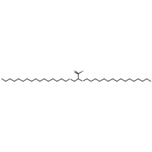 2,3-Bis(hexadecyloxy)propanoic acid Structure