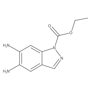 1h-Indazole-1-carboxylic acid,5,6-diamino-,ethyl ester Structure