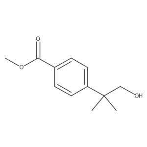 p-(1,1-Dimethyl-2-hydroxyethyl)benzoic acid methyl ester结构式