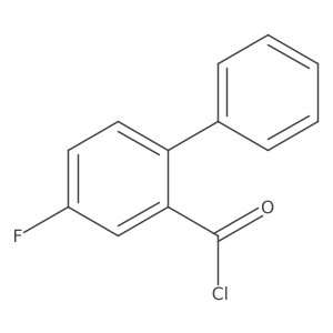 4-Fluorobiphenyl-2-carbonyl chloride结构式