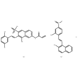 Disodium (3-((5-chloro-2-hydroxyphenyl)azo)-4-hydroxy-6-((1-oxoallyl)amino)naphthalene-2-sulphonato(3-))(1-((2-hydroxy-4-nitrophenyl)azo)-2-naphtholato(2-))chromate(2-) Structure