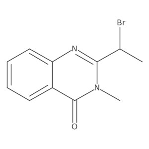 2-(1-bromo-ethyl)-3-methyl-3H-quinazolin-4-one Structure