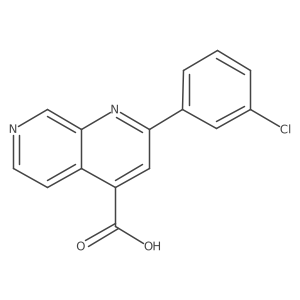 2-(3-Chlorophenyl)-1,7-naphthyridine-4-carboxylic acid结构式