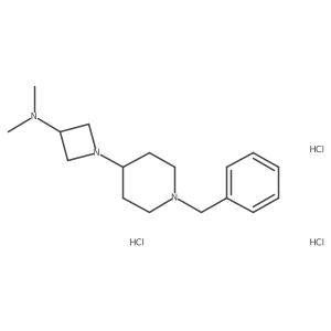 N-[1-(1-benzylpiperidin-4-yl)azetidin-3-yl]-N,N-dimethylamine trihydrochloride Structure