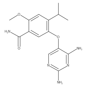 5-(2,4-Diamino-pyrimidin-5-yloxy)-4-isopropyl-2-methoxy-benzamide Structure