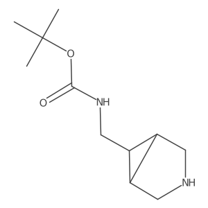 tert-Butyl ((3-azabicyclo[3.1.0]hexan-6-yl)methyl)carbamate Structure