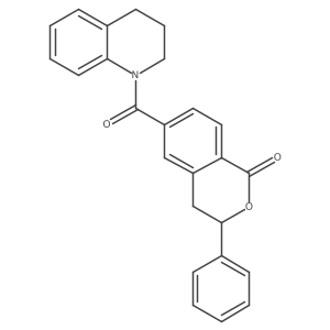 6-(3,4-dihydroquinolin-1(2H)-ylcarbonyl)-3-phenyl-3,4-dihydro-1H-isochromen-1-one Structure