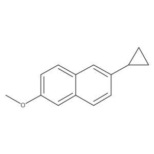 2-Cyclopropyl-6-methoxynaphthalene结构式