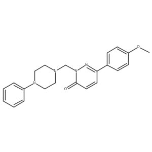 6-(4-methoxyphenyl)-2-[(4-phenylpiperazin-1-yl)methyl]pyridazin-3(2H)-one Structure