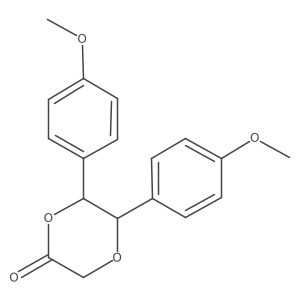 (5R,6R)-5,6-bis(4-methoxyphenyl)-1,4-dioxan-2-one Structure