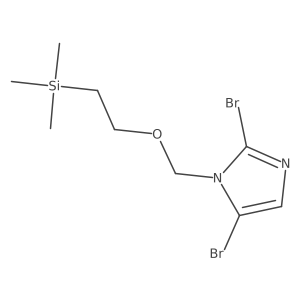 2,5-dibromo-1-((2-(trimethylsilyl)ethoxy)methyl)-1H-imidazole Structure