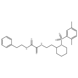 N-{2-[1-(2,5-dimethylbenzenesulfonyl)piperidin-2-yl]ethyl}-N'-(2-phenylethyl)ethanediamide Structure