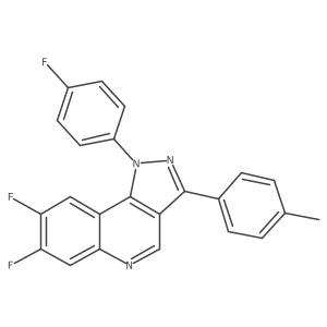 7,8-difluoro-1-(4-fluorophenyl)-3-(4-methylphenyl)-1H-pyrazolo[4,3-c]quinoline Structure