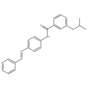 Benzamide, 3-(1-methylethoxy)-N-[4-(2-phenyldiazenyl)phenyl]-结构式