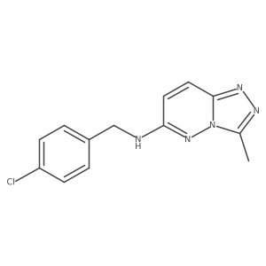 N-(4-chlorobenzyl)-3-methyl[1,2,4]triazolo[4,3-b]pyridazin-6-amine Structure