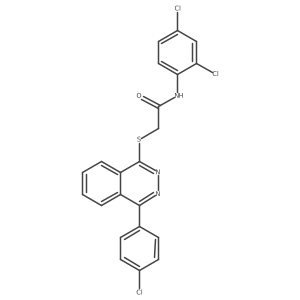 2-{[4-(4-chlorophenyl)phthalazin-1-yl]sulfanyl}-N-(2,4-dichlorophenyl)acetamide Structure