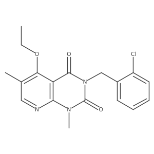 3-(2-chlorobenzyl)-5-ethoxy-1,6-dimethylpyrido[2,3-d]pyrimidine-2,4(1H,3H)-dione Structure