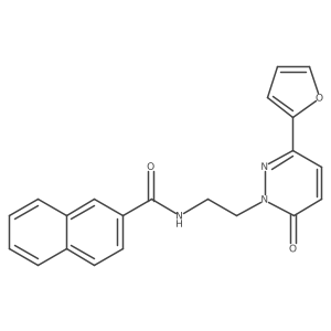 N-(2-(3-(furan-2-yl)-6-oxopyridazin-1(6H)-yl)ethyl)-2-naphthamide结构式