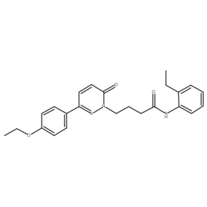 4-(3-(4-ethoxyphenyl)-6-oxopyridazin-1(6H)-yl)-N-(2-ethylphenyl)butanamide结构式