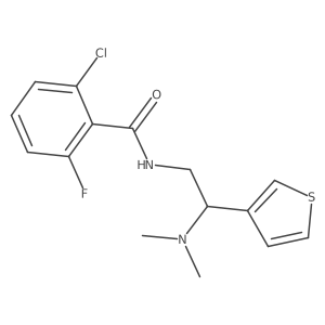 2-chloro-N-[2-(dimethylamino)-2-(thiophen-3-yl)ethyl]-6-fluorobenzamide Structure
