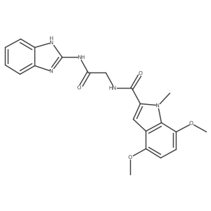 N-[2-(1,3-dihydro-2H-benzimidazol-2-ylideneamino)-2-oxoethyl]-4,7-dimethoxy-1-methyl-1H-indole-2-carboxamide Structure