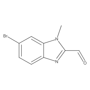 6-bromo-1-methyl-1H-benzo[d]imidazole-2-carbaldehyde结构式
