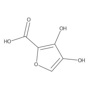 3,4-Dihydroxyfuran-2-carboxylic acid Structure