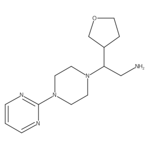 4-(2-Pyrimidinyl)-I(2)-(tetrahydro-3-furanyl)-1-piperazineethanamine结构式