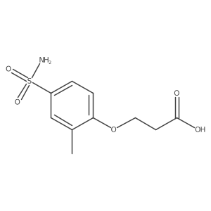 3-(2-Methyl-4-sulfamoylphenoxy)propanoic acid结构式