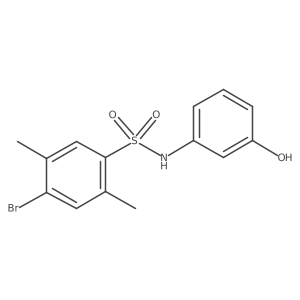 4-bromo-N-(3-hydroxyphenyl)-2,5-dimethylbenzenesulfonamide Structure